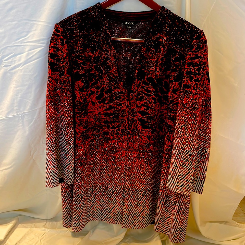 Misook Ombré Knit Jacket, 2X